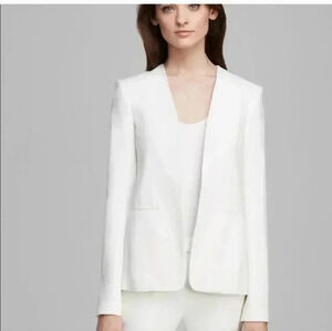 Theory Sz 4 White Isita Linen Blazer